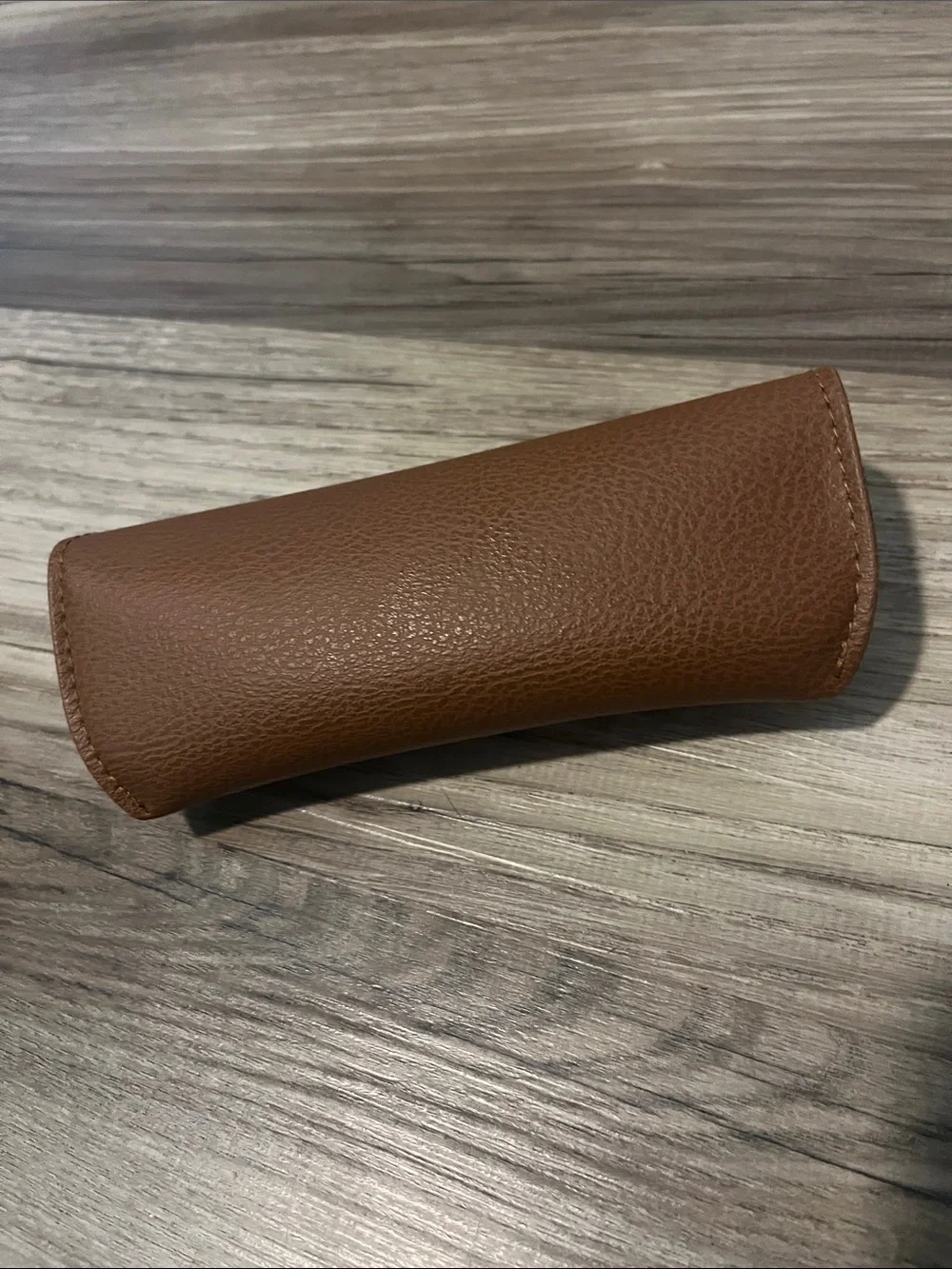 Ray-Ban Tan Brown Leather Sunglasses Case
